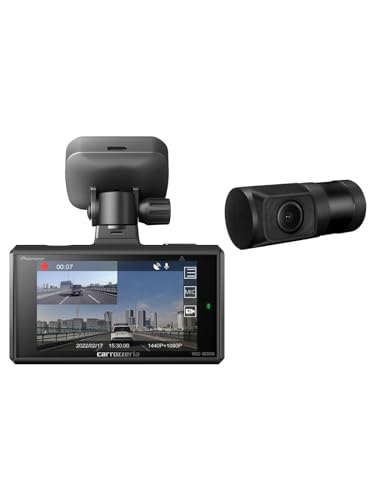 Pioneer ドライブレコーダー VREC-DH301D 前後2カメラ 前370万画素 後200万画素 3インチ 前WQHD 後フルHD 駐車監視対応 対角前135º 後128º 連続 衝撃 手動 駐車録画 microSD(32GB) 黒 カロッツェリア